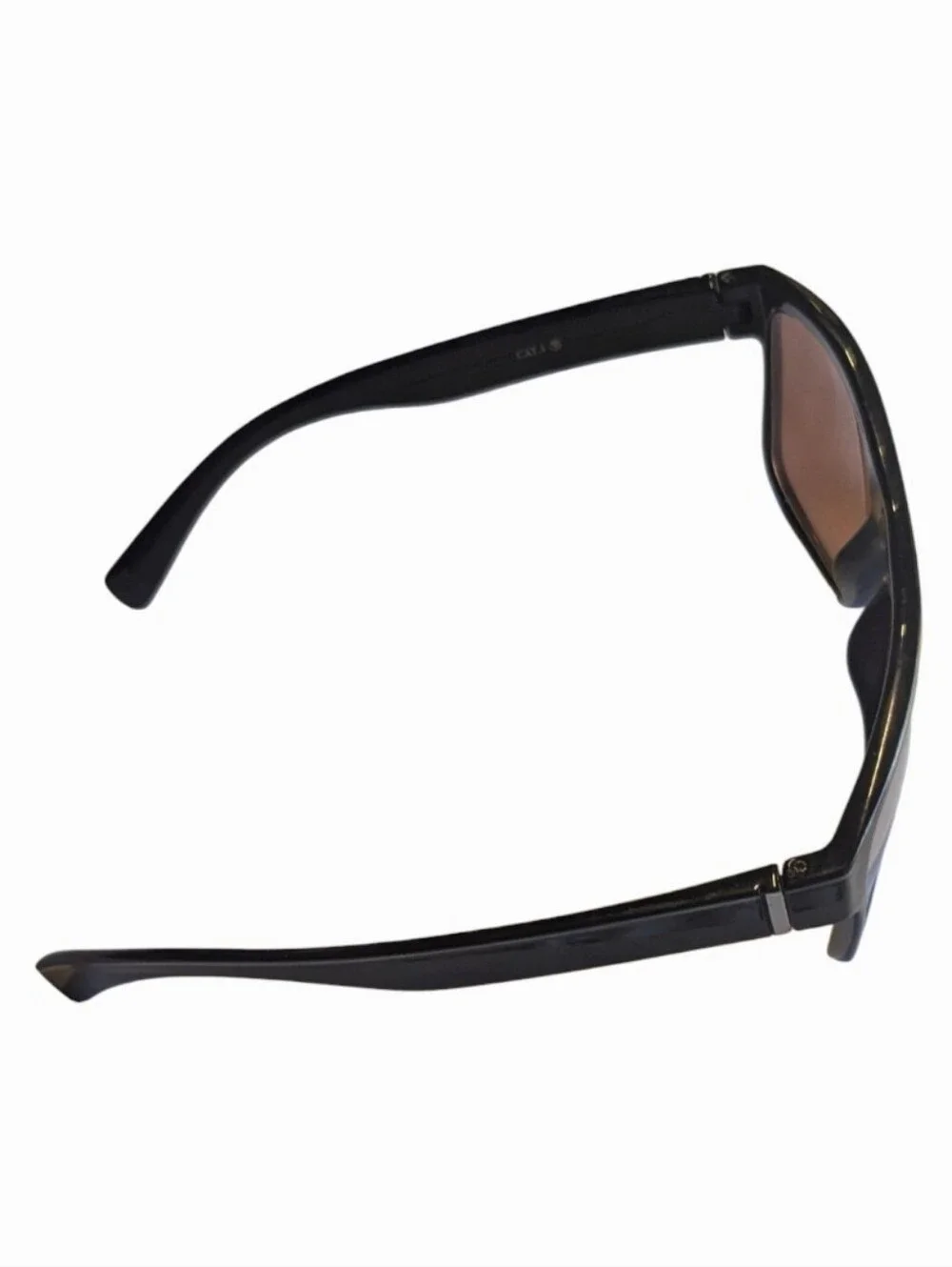 Classic Black Sunglasses with Brown Tinted Lenses Cat.3